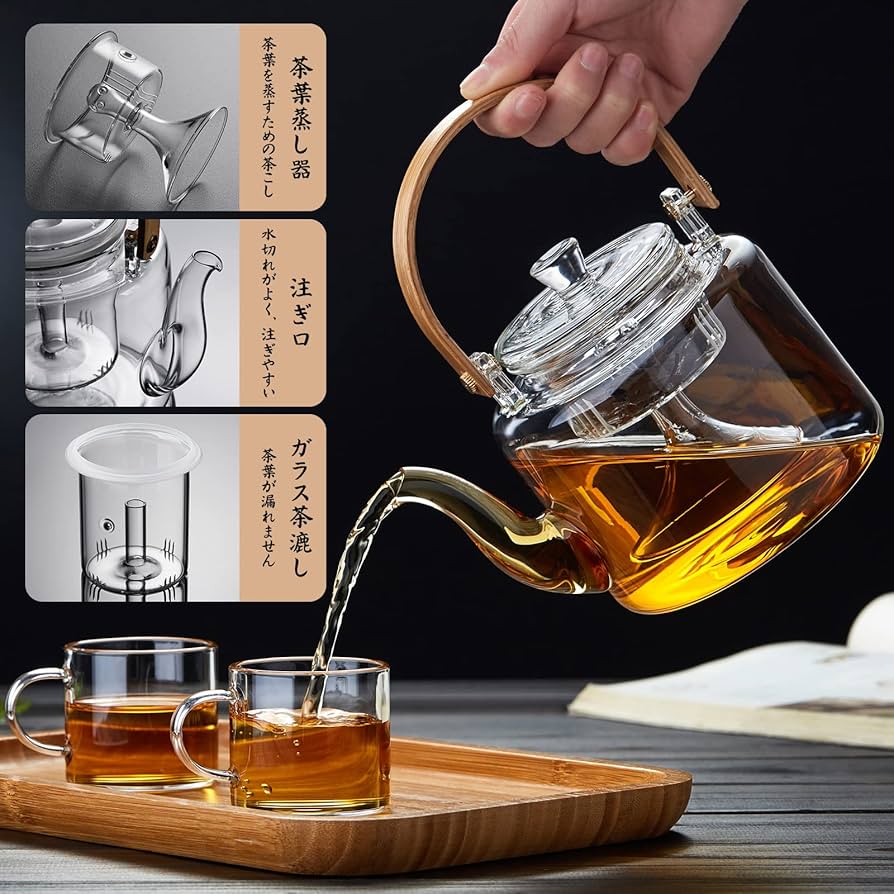 Amazon | ポカロティー ティーポット 耐熱ガラス やかん